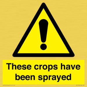 These crops have been sprayed
